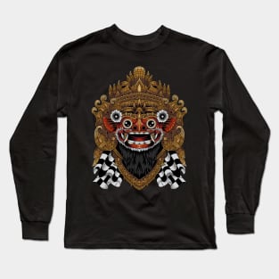 Barong balinese mask Long Sleeve T-Shirt